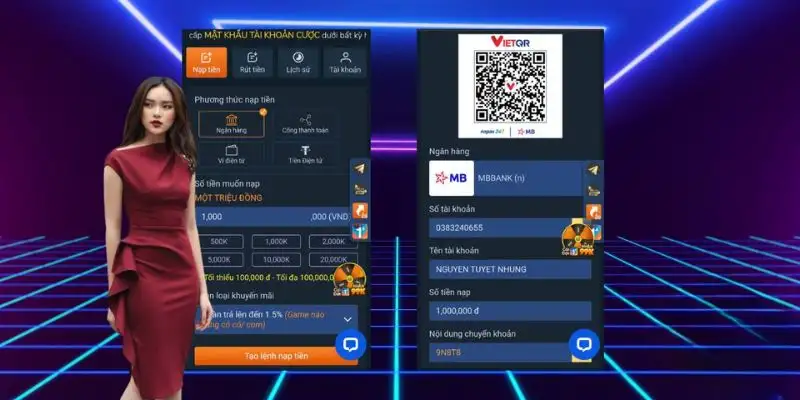 Lưu ý khi nạp tiền tại nhà cái