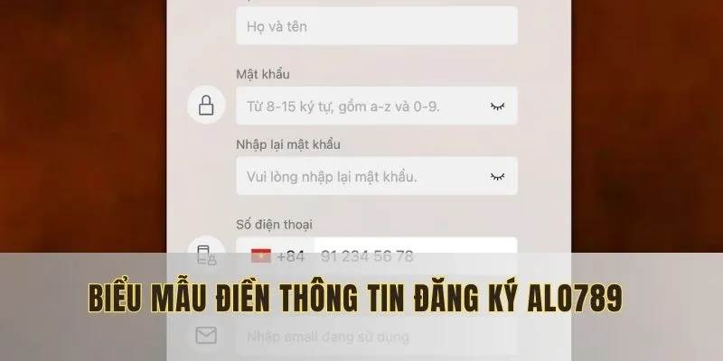Người dùng cần điền chính xác vào biểu mẫu